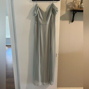 After Six Off-the- Shoulder Bridesmaids Dress. Willow. Size 14R.